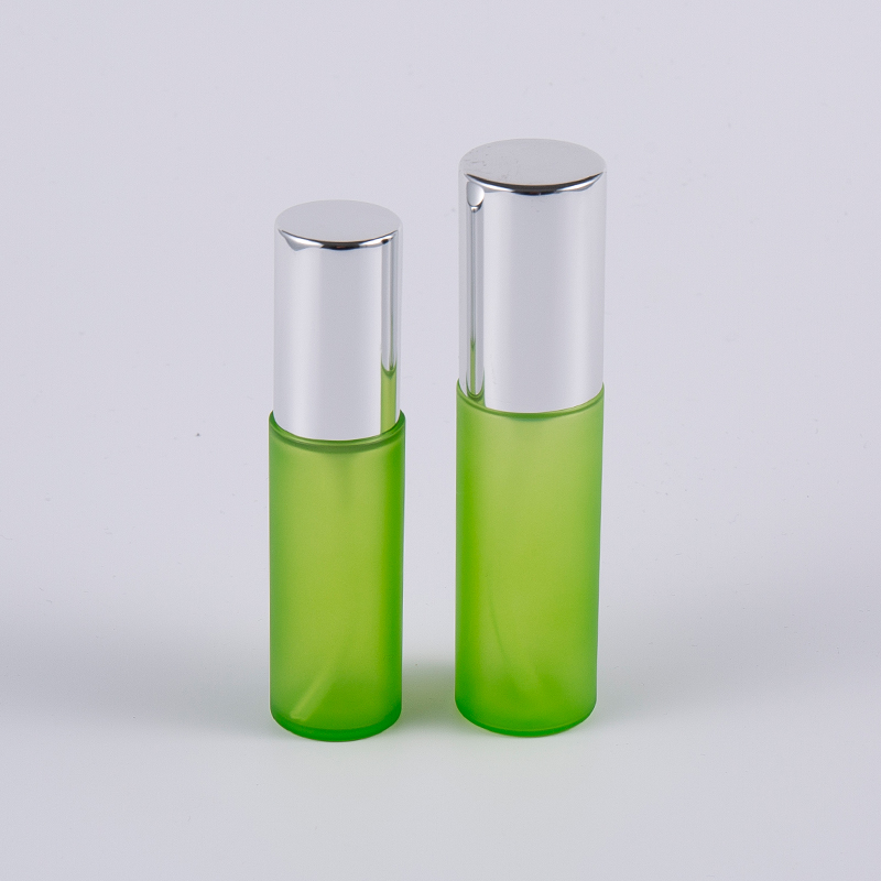 Yeşil frost 20ml 30ml PET PETG yuvarlak kalın duvarlı losyon şişesi pompalı