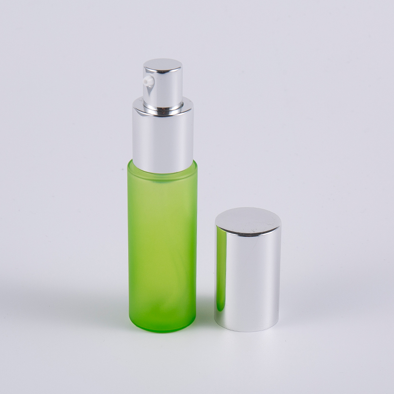 Yeşil frost 20ml 30ml PET PETG yuvarlak kalın duvarlı losyon şişesi pompalı