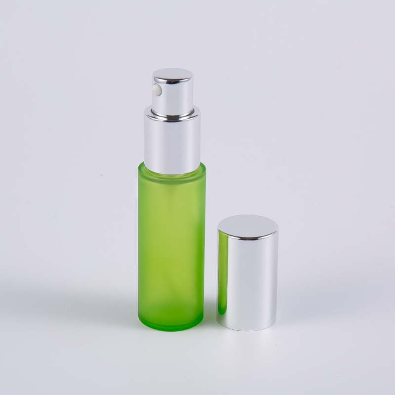 Yeşil frost 20ml 30ml PET PETG yuvarlak kalın duvarlı losyon şişesi pompalı