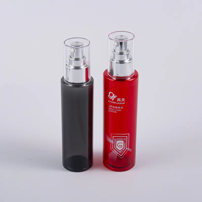 Taşınabilir Konteyner Tasarlanmış 120ml Yuvarlak Temizleme Toner Şişesi