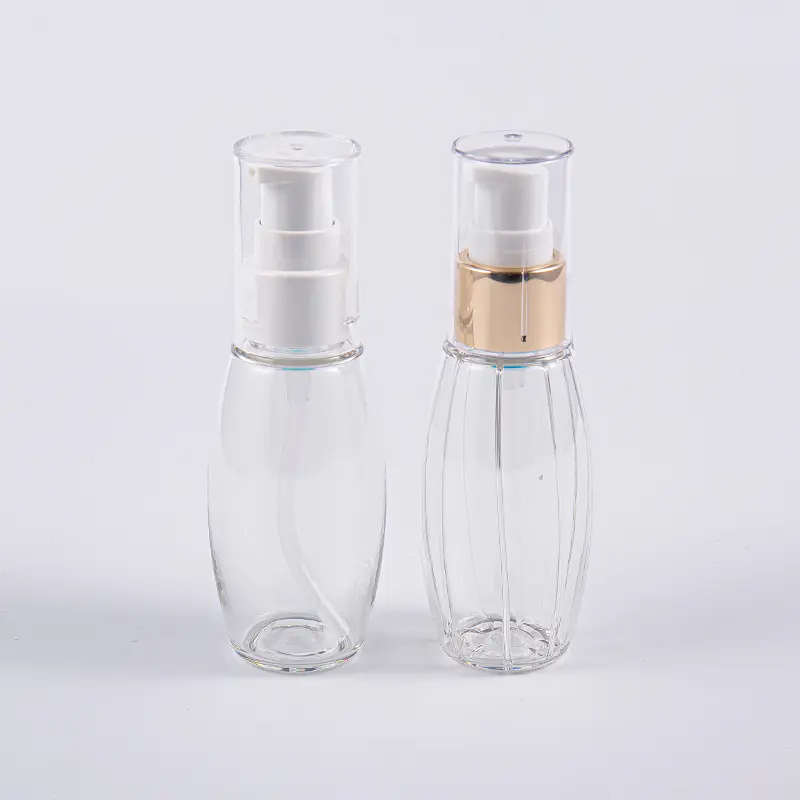 Seyahat Kullanımı 50ml PETG Top Şekli Pompalı Şişe