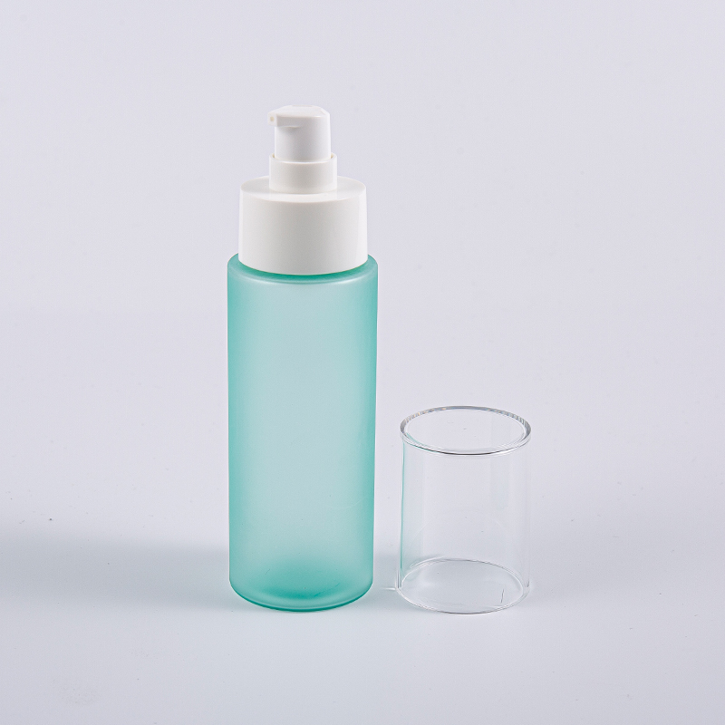 Yuvarlak 100ml Frost PET Yüz Toner Şişeleri