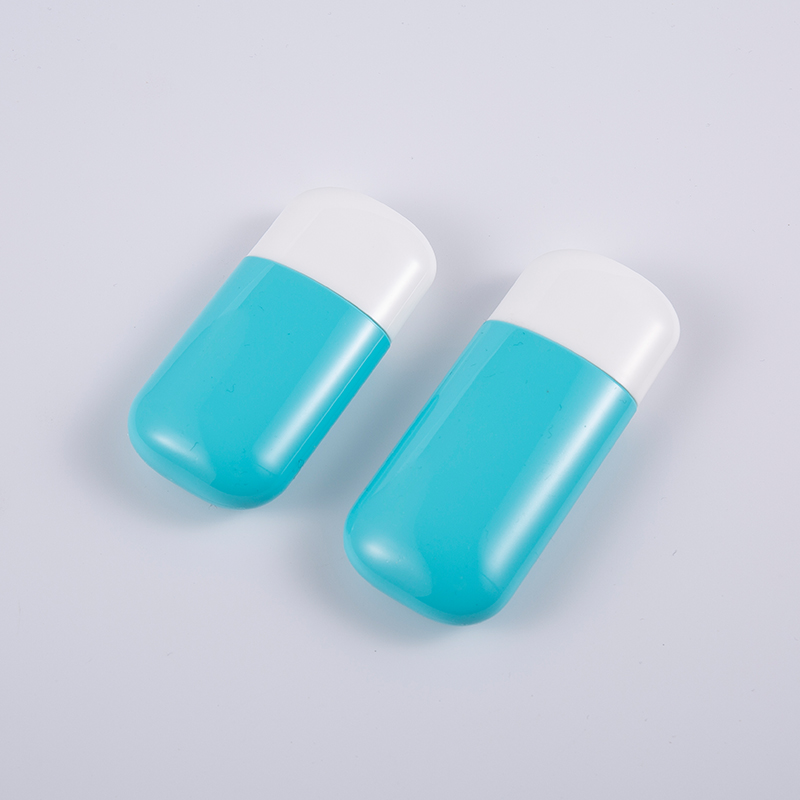 UV Korumalı 30ml ve 50ml Mavi PE Güneş Koruyucu Şişe