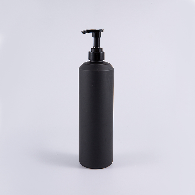 Beyaz Ve Siyah Yumuşak Dokunuş Yuvarlak Büyük Boy 1000ml PE Temizleme Pompası Şişesi