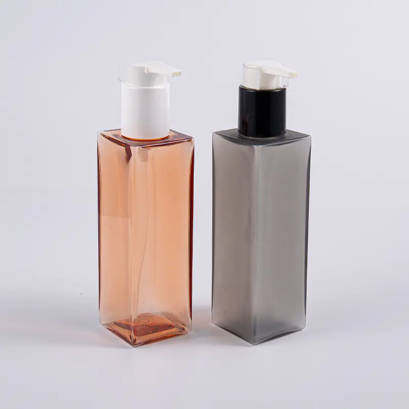 Kişisel Bakım 150ml Kare Shape PETG Losyon Pompa Şişesi