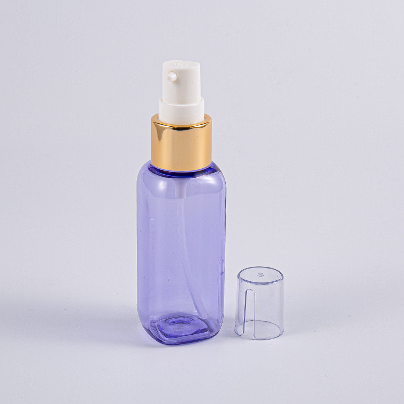 Seyahat Kullanımı 50ml Petg Kare Şekilli Pompalı Şişe Seyahat Kullanımı 50ml Petg Kare Şekilli Pompalı Şişe