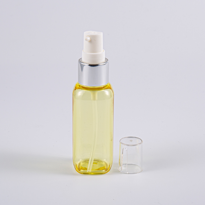 Seyahat Kullanımı 50ml Petg Kare Şekilli Pompalı Şişe Seyahat Kullanımı 50ml Petg Kare Şekilli Pompalı Şişe